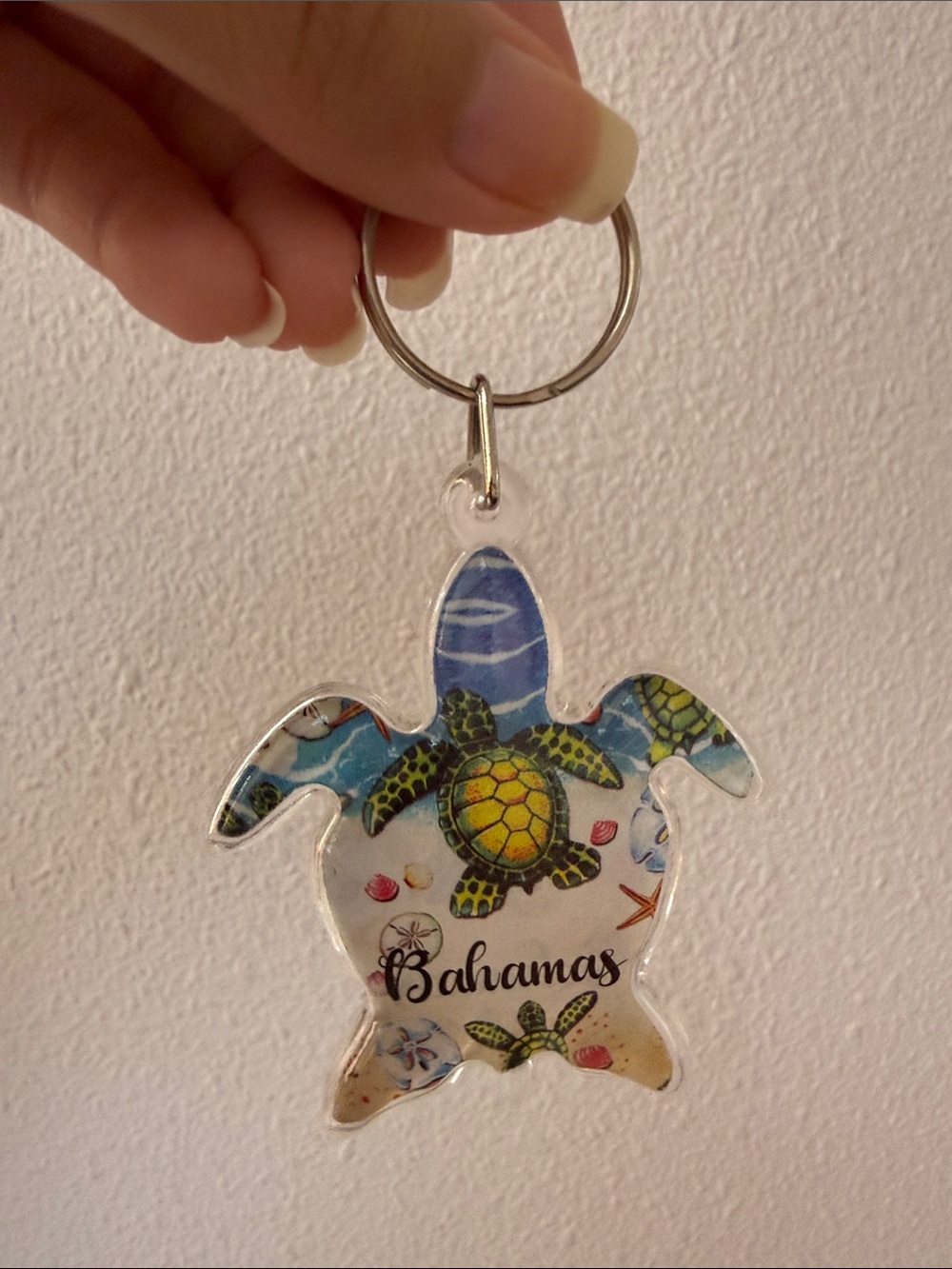 Bahamas Sea Turtle Acrylic Keychain